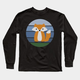 Furry Fox Friend Long Sleeve T-Shirt